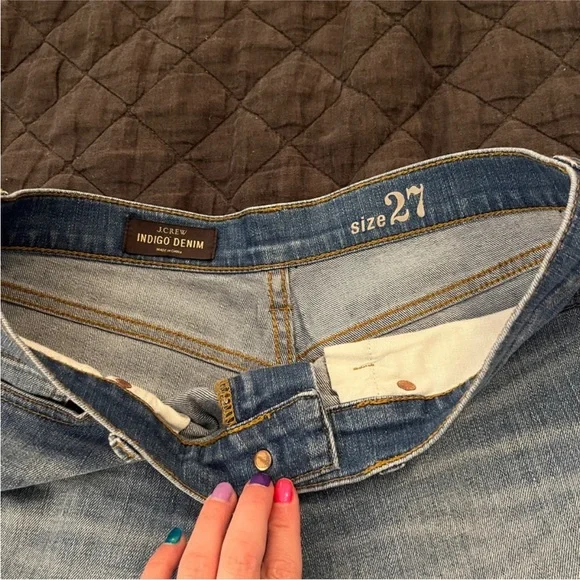 J.Crew Indigo Denim Cutoff Shorts Size 27 Jean Shorts - Picture 4 of 7